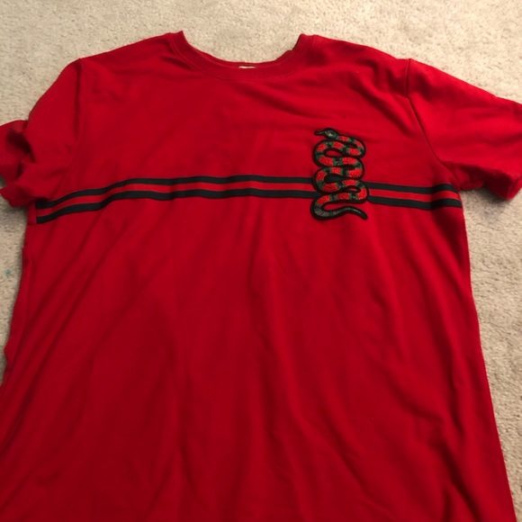 red snake tee shirt designer - Picture 1 of 3